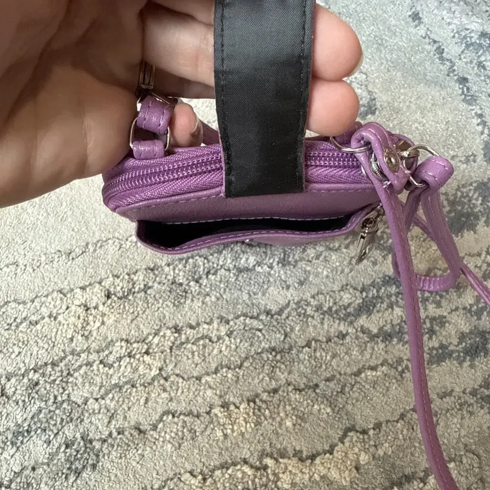 Mundi Women's Wristlet Wallet Crossbody Purse Lilac Purple - NWOT